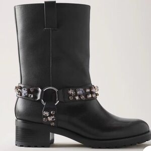 White House Black Market Black Leather Boots